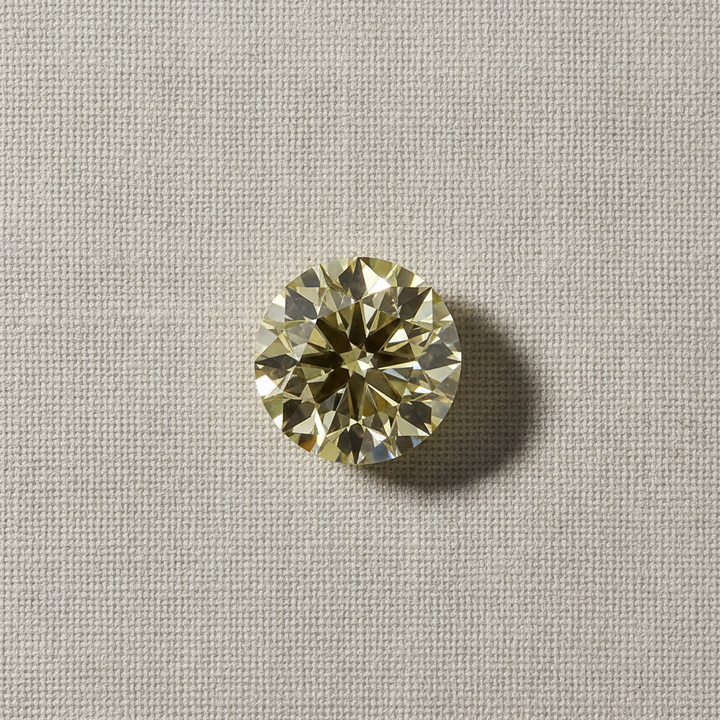 4.51 Carat Round Fancy Yellow Lab Grown Diamond VS1 IGI Certified