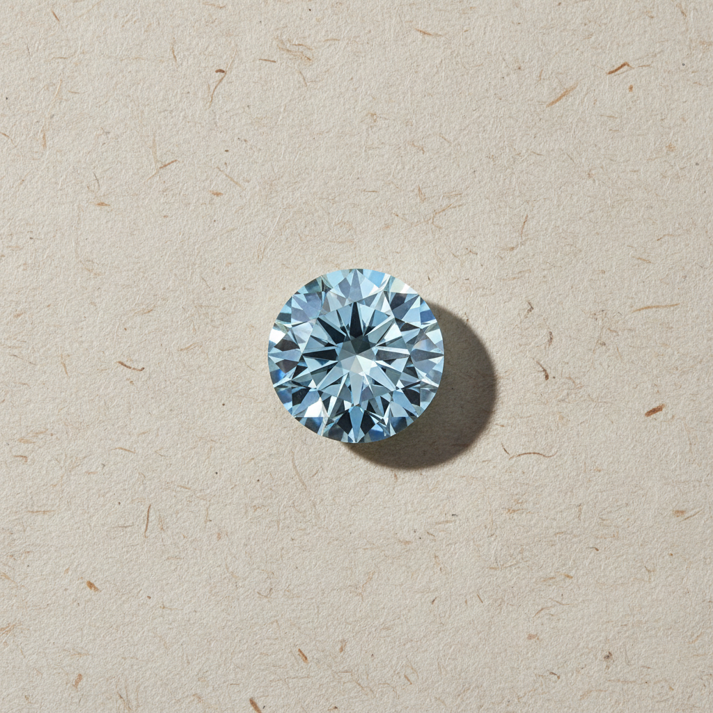 4.92 Carat Round Fancy Vivid Blue Lab Grown Diamond VVS2 IGI Certified