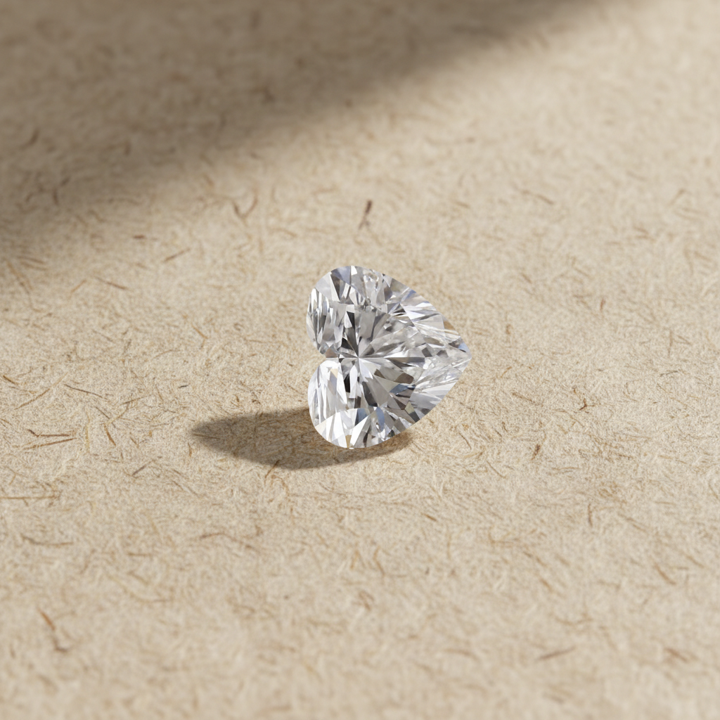 4.00 Carat Heart Cut Lab Grown Diamond VS1 E Color IGI Certified
