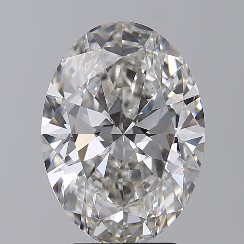 4.00 CT Oval Cut Lab-Grown Diamond, IGI Certified, VS1 Clarity, H Color