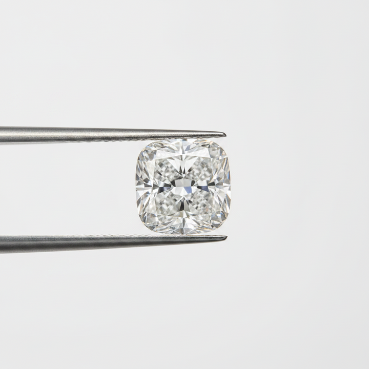4,00 karaat kussengeslepen laboratorium-gegroeide diamant, VS1/F