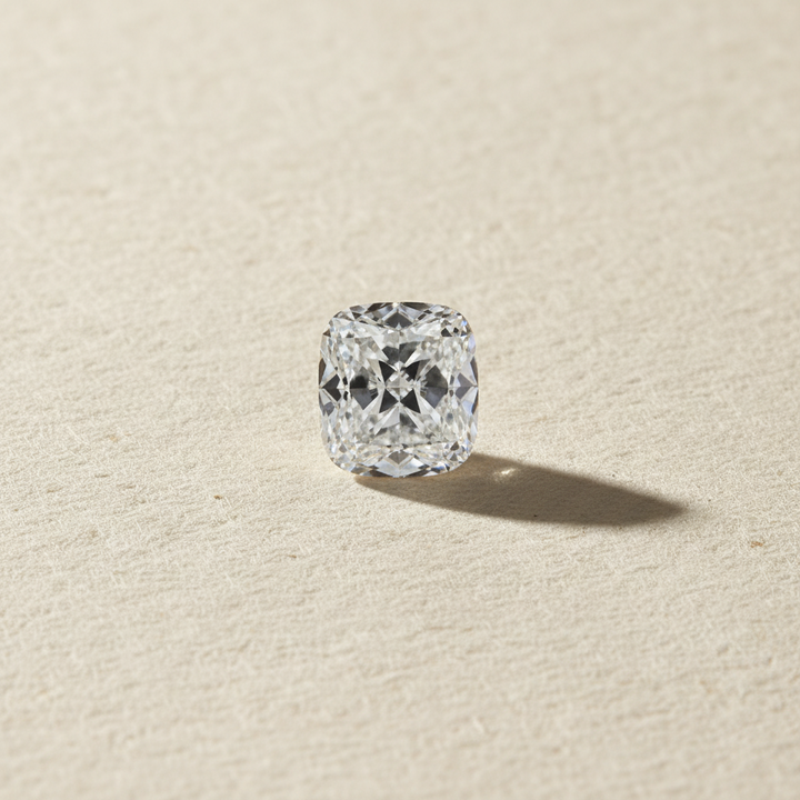 4.00 Carat Cushion Modified Cut Lab Grown Diamond, VVS2/F