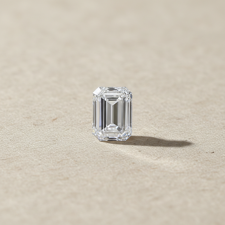 Labordiamant im Smaragdschliff von 4,00 Karat, VS2/F