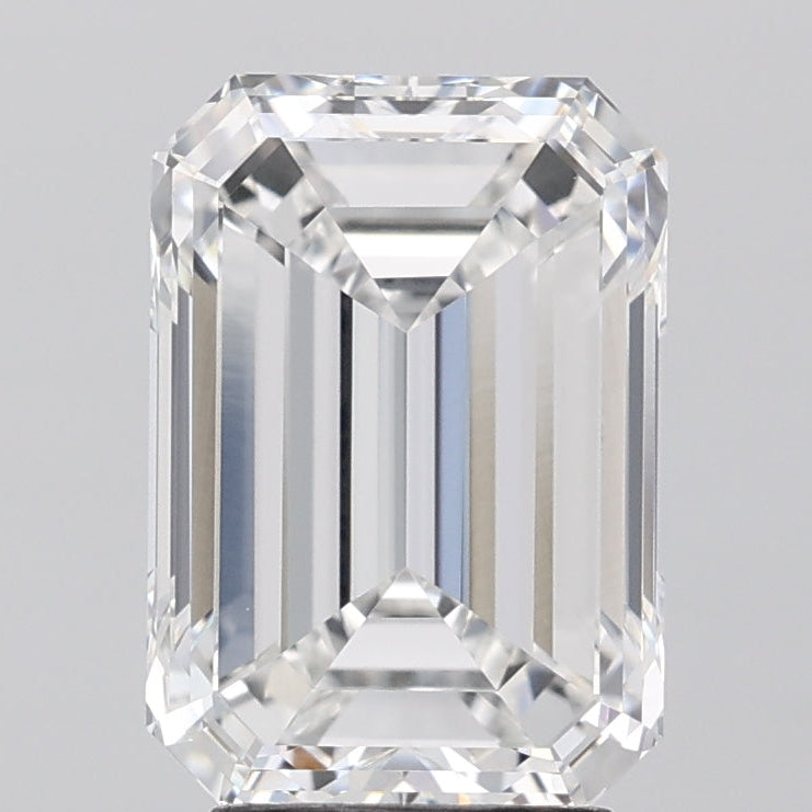 Diamant cultivé en laboratoire taille émeraude de 4,00 carats VVS2 F