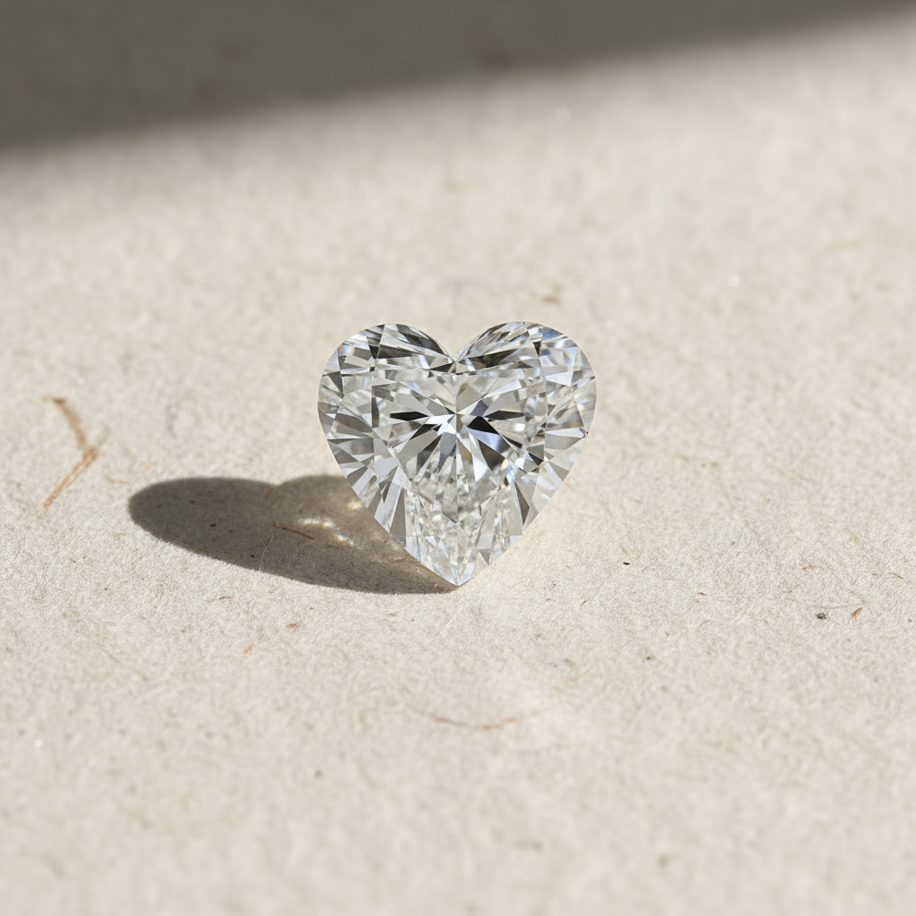 4.00 Carat Heart Cut Lab Grown Diamond VVS2 F Color IGI Certified
