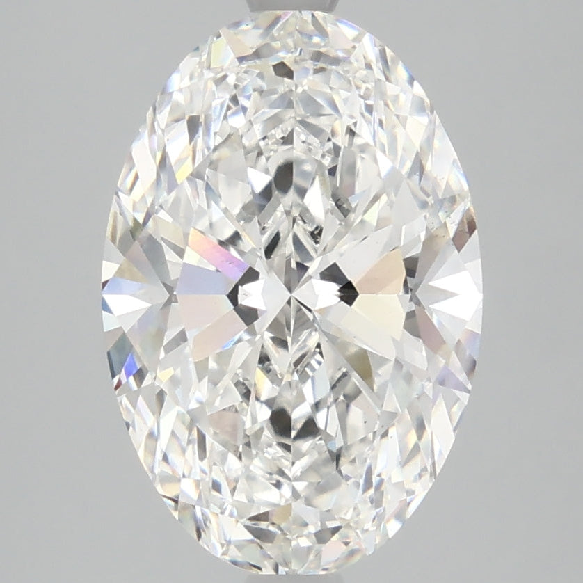 Diamante cultivado en laboratorio de talla ovalada de 4,00 quilates VS2 F