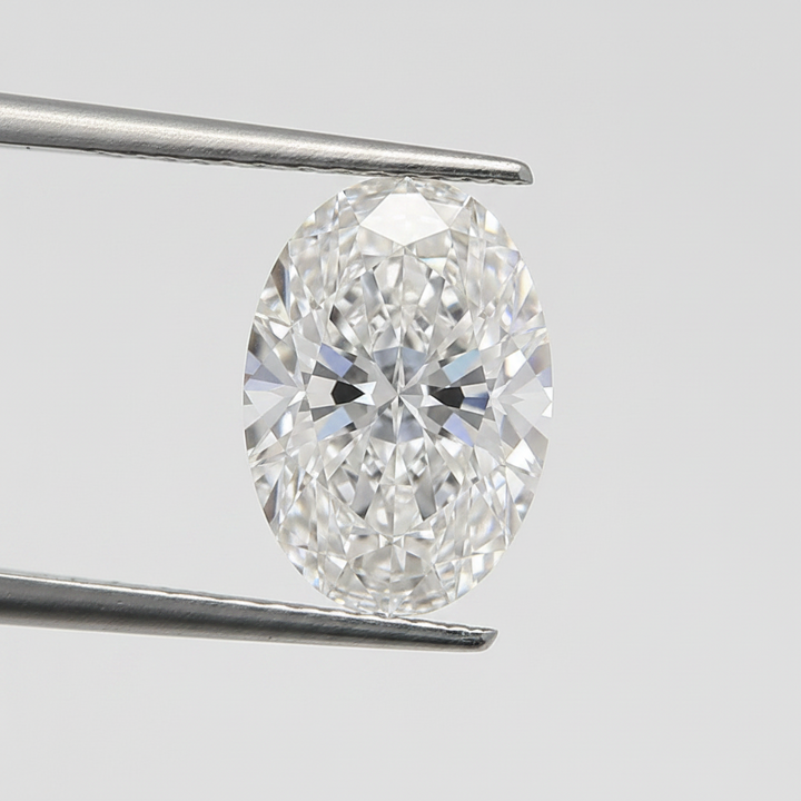 4,00 karaat ovaal geslepen laboratoriumdiamant, VVS1/D