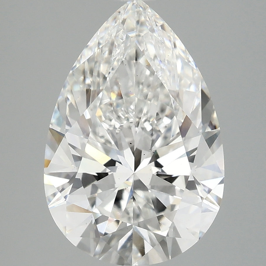4.00 Carat Pear Cut Lab Grown Diamond VS2E
