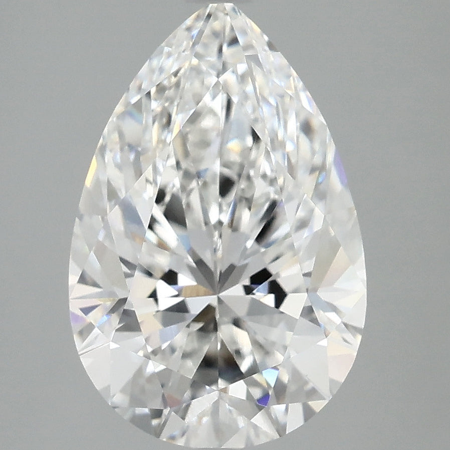 4.00 Carat Pear Cut Lab Grown Diamond VVS2E