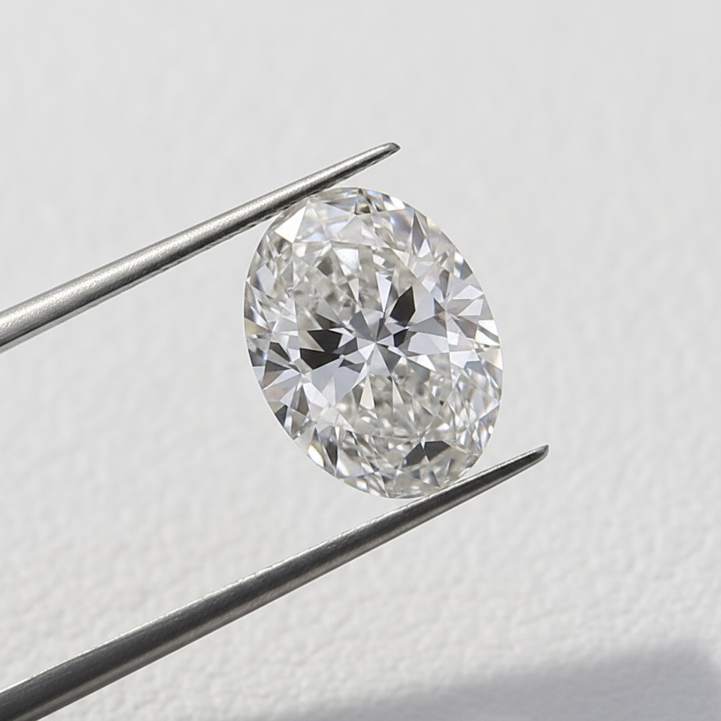 Diamant cultivé en laboratoire de taille ronde de 4,00 carats, VS1/H