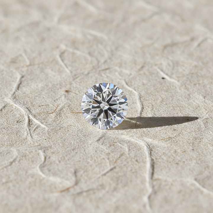4.00 Carat Round E VVS2 Lab Grown Diamond Ideal Cut IGI Certified