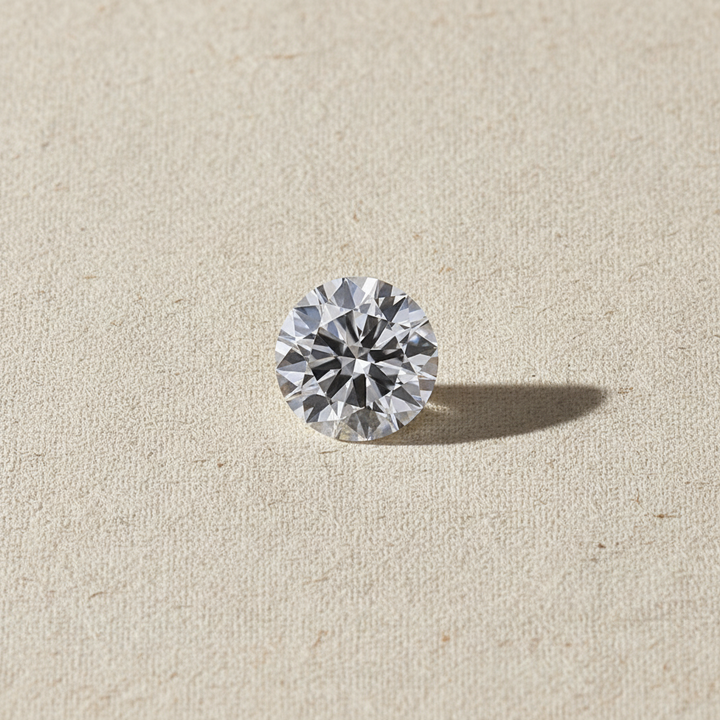 4,00 karaat ronde lab-gegroeide diamant, VS1/G