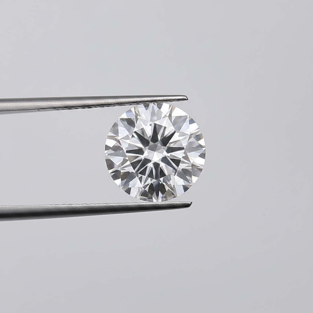 4,00 karaat ronde lab-gegroeide diamant, VS1/G