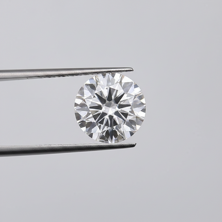 4,00 karaat ronde lab-gegroeide diamant, VS1/G