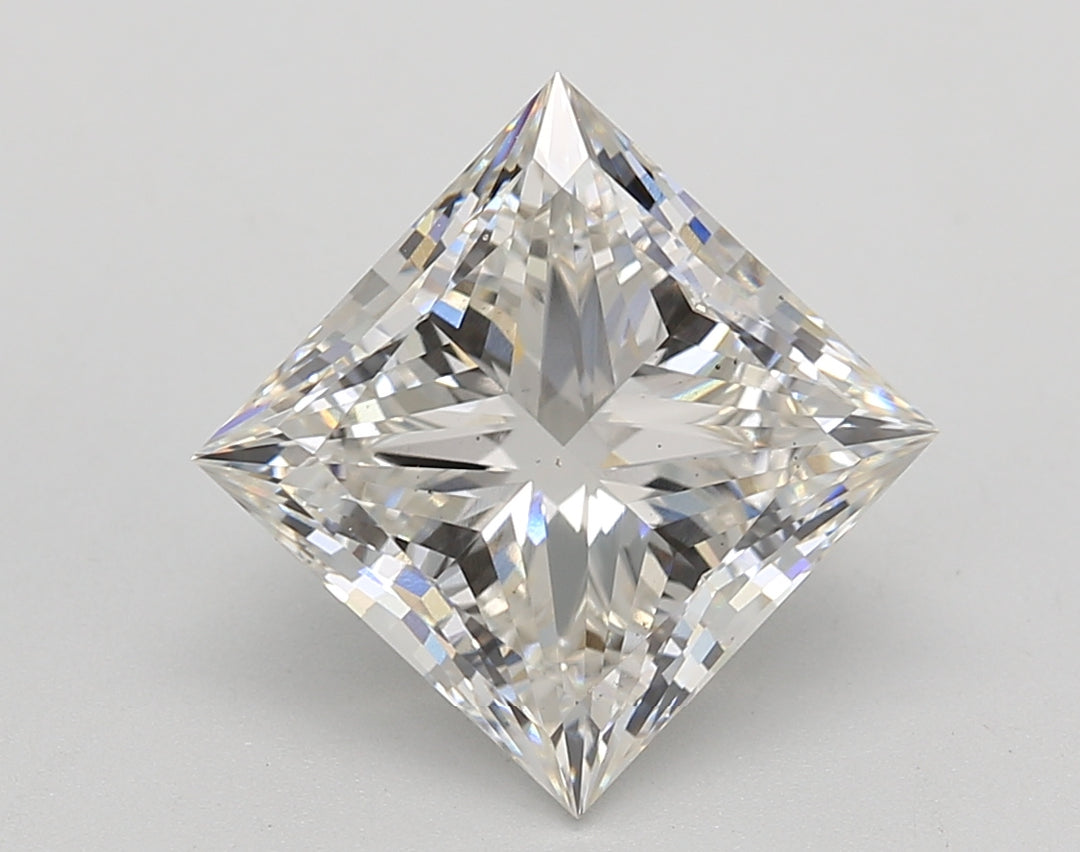 4.01 CT Princess Cut Lab-Grown Diamond - IGI Certified, H Color, VS2 Clarity