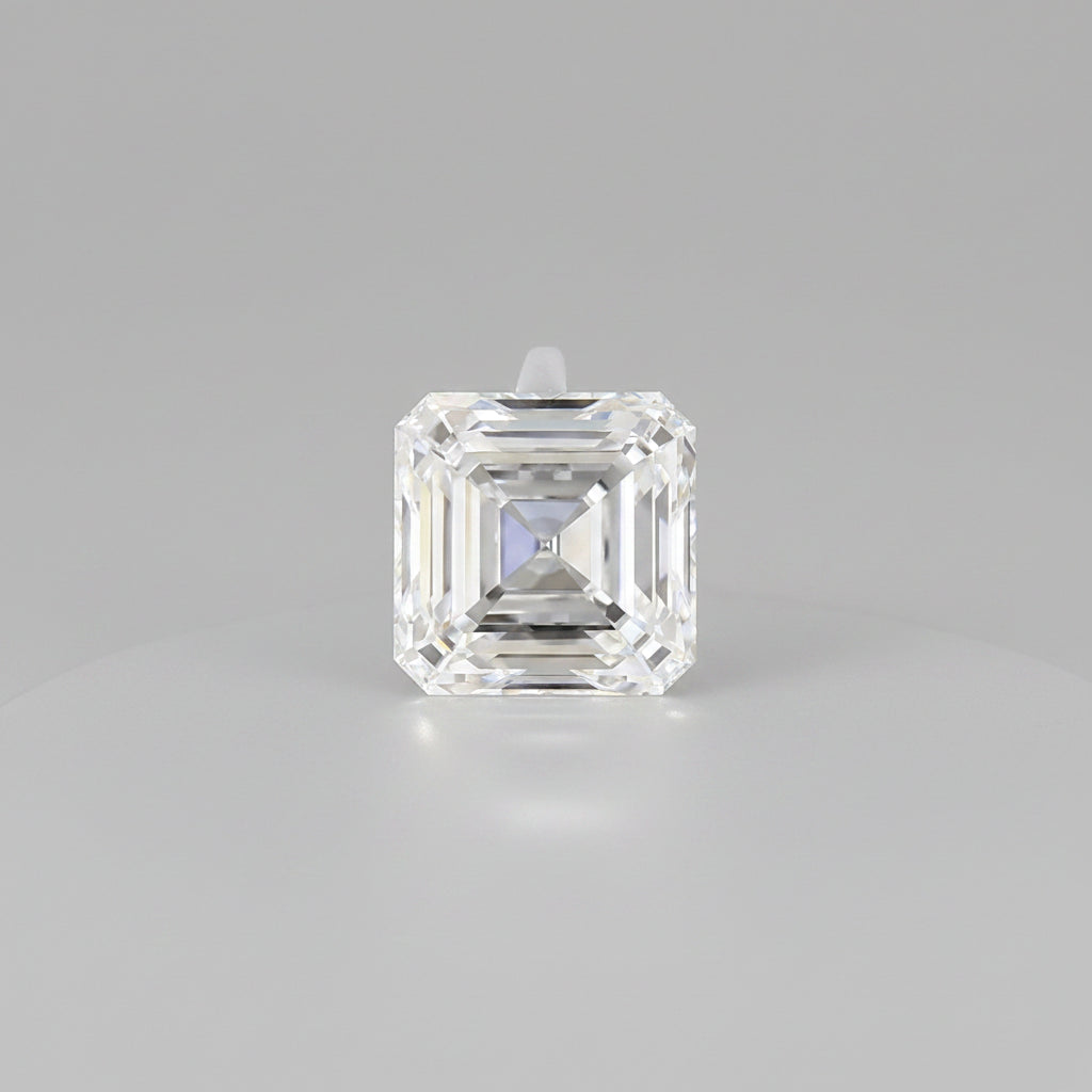 Diamant cultivé en laboratoire Asscher de 4,01 carats, VVS1/D