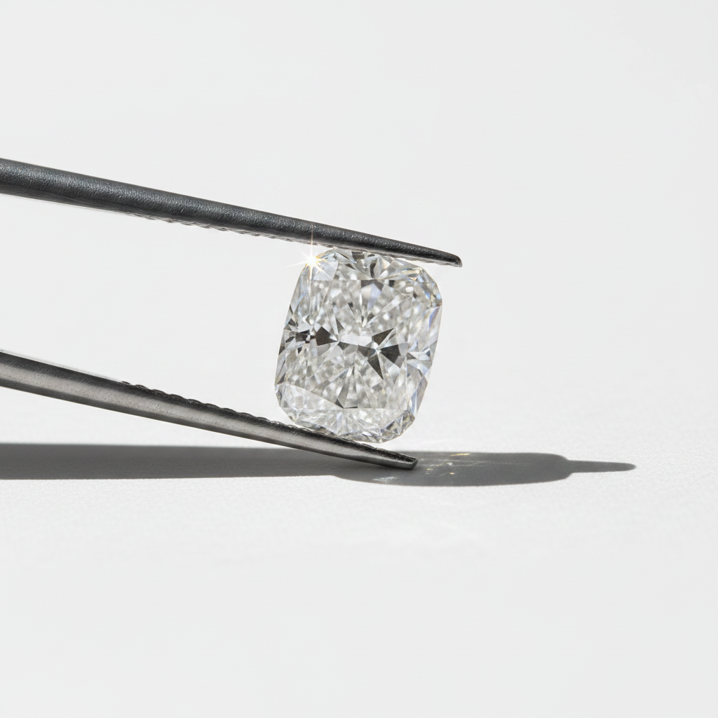 4,01 karaat kussen briljant geslepen lab-grown diamant, VVS2/F