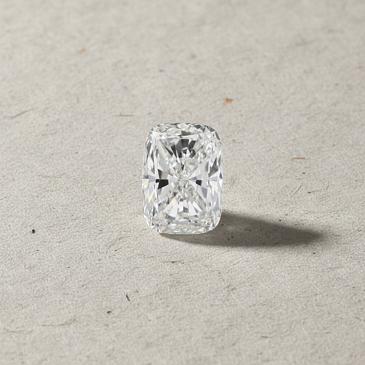 4,01 karaat kussengeslepen laboratorium-gegroeide diamant, VS1/F