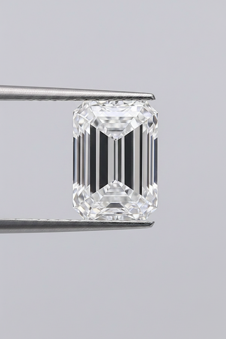 4.01 Carat Emerald Cut Lab Grown Diamond, VS2/D