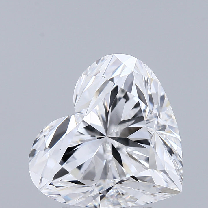 Diamant cultivé en laboratoire, taille cœur, 4,01 carats, VS1D