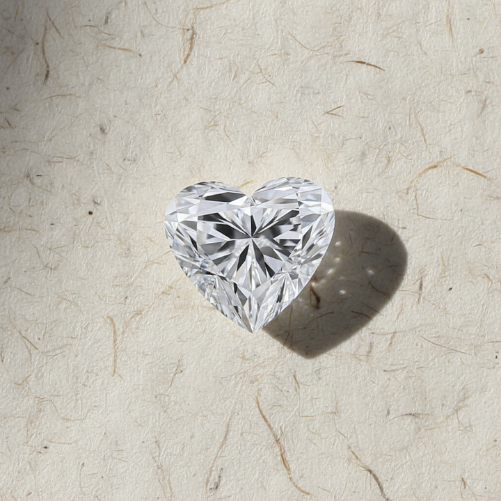 4.01 Carat Heart Cut Lab Grown Diamond VS1 D Color IGI Certified
