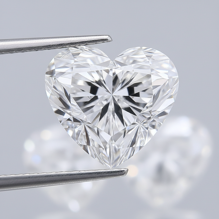 4.01 Carat D VS1 Heart Shape CVD Lab Grown Diamond IGI Certified
