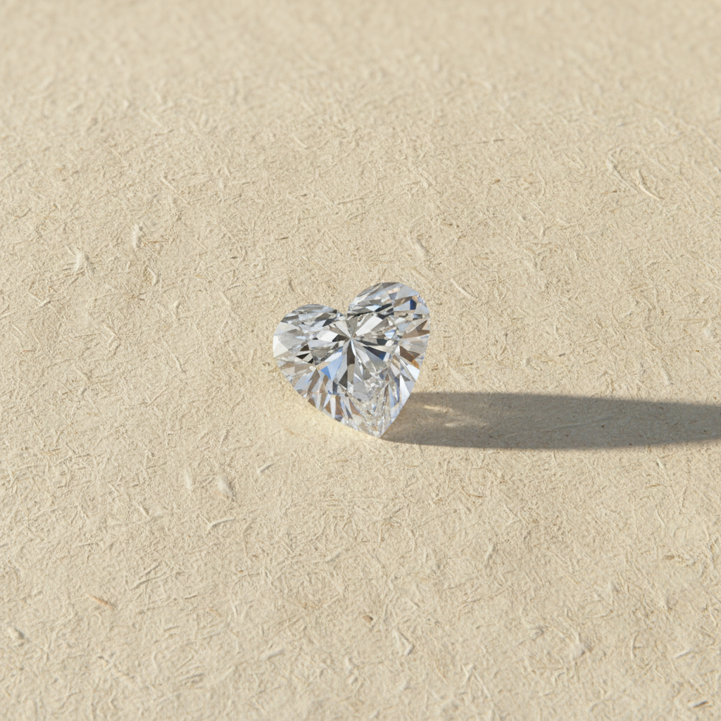 4.01 Carat Heart Cut Lab Grown Diamond VS1 D Color IGI Certified
