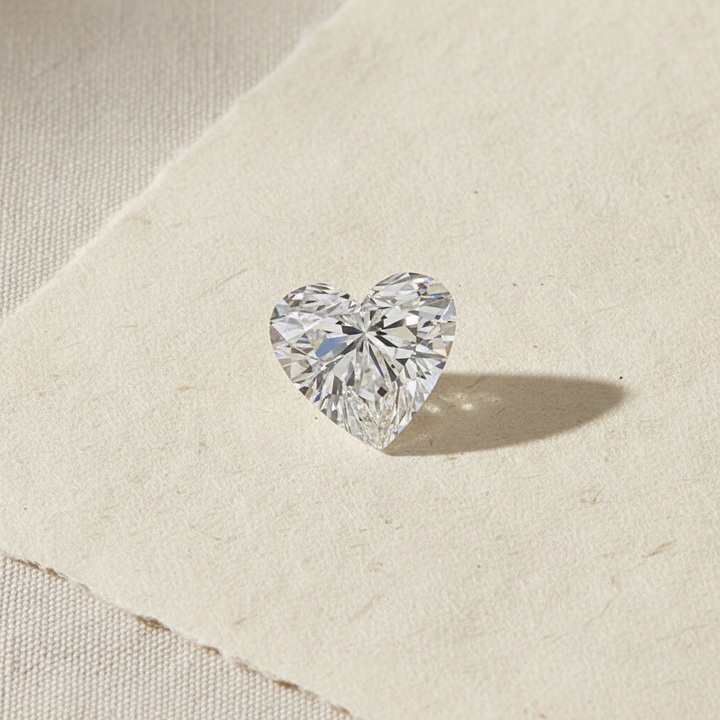 4.01 Carat Heart Cut Lab Grown Diamond VS1 F Color IGI Certified
