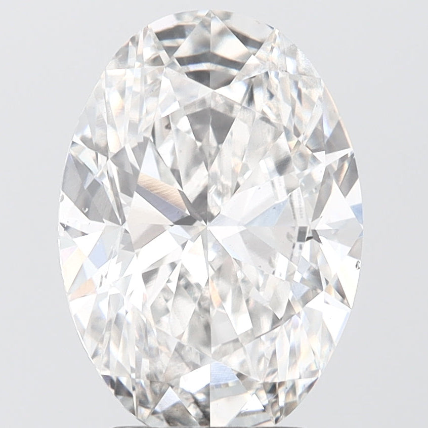 Diamante cultivado en laboratorio de talla ovalada de 4,01 quilates VS2 F