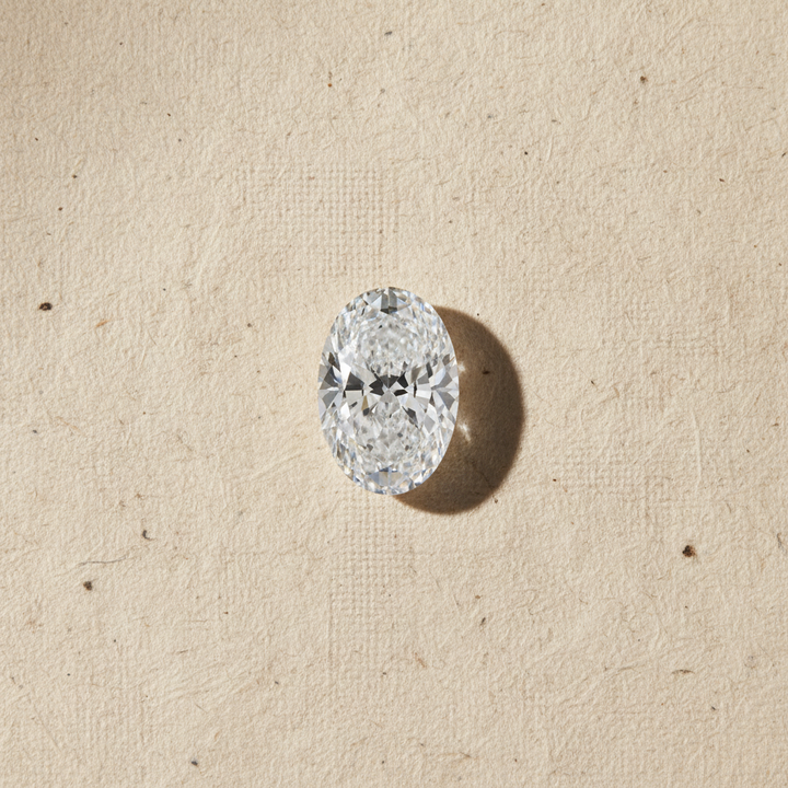 4,01 karaat ovaal geslepen laboratoriumdiamant, VVS1/D