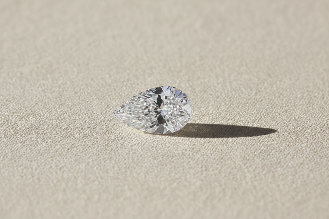 4.01 Carat Pear Cut Lab Grown Diamond VS1 E Color IGI Certified
