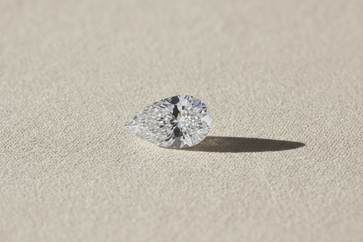 4.01 Carat Pear Cut Lab Grown Diamond VS1 E Color IGI Certified
