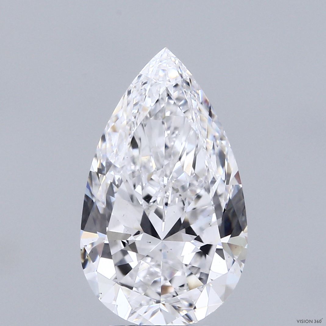 4.01 Carat Pear Cut Lab Grown Diamond VS1D