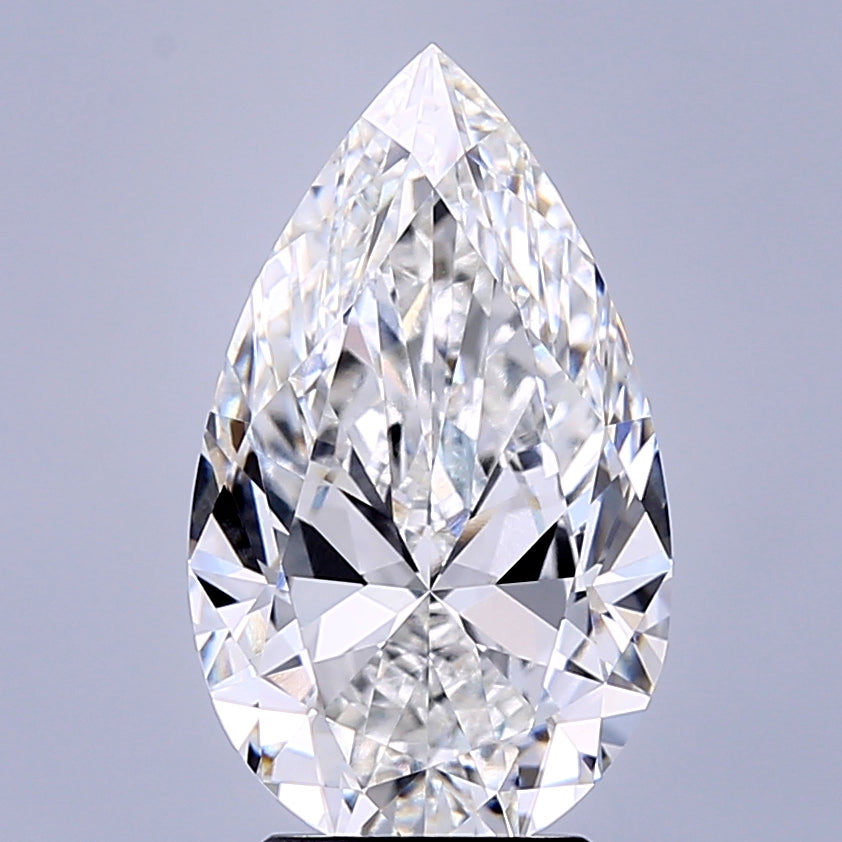4.01 Carat Pear Cut Lab Grown Diamond VVS1F 