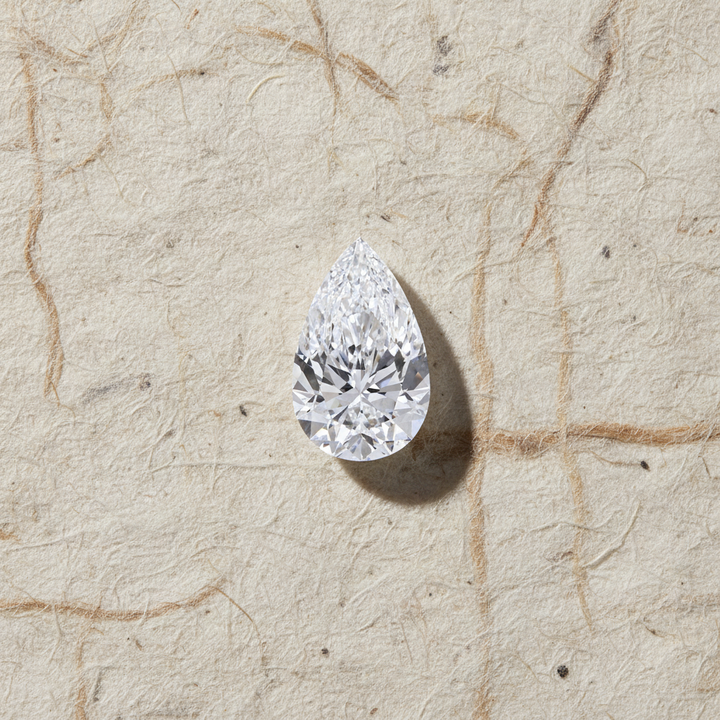 4.01 Carat Pear Cut Lab Grown Diamond VVS2 D Color IGI Certified
