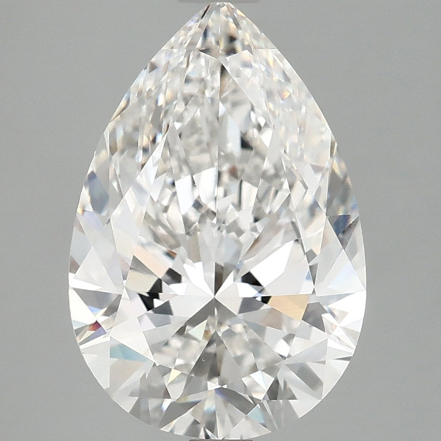 4.01 Carat Pear Cut Lab Grown Diamond VVS2E