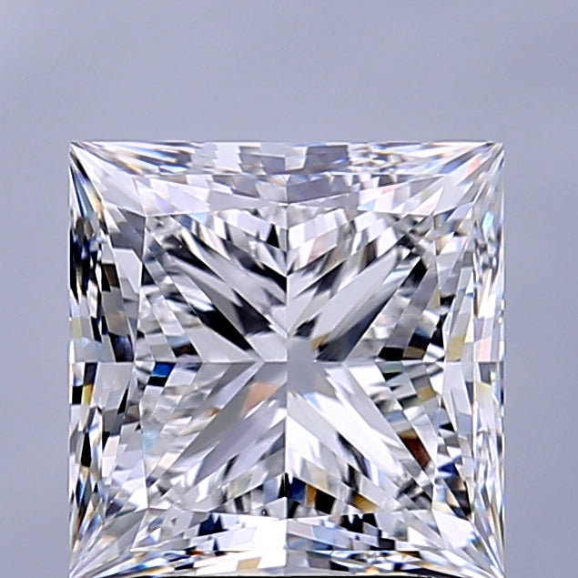 4.01 Carat Princess Cut Lab Grown Diamond VVS1E 