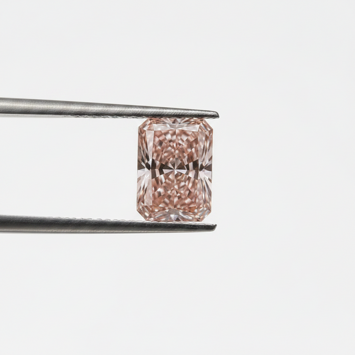 4,01 karaat stralend geslepen lab-grown diamant, VS2/fancy intens roze