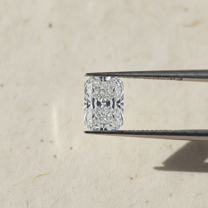 4.01 Carat Radiant Lab Grown Diamond, VS2/E