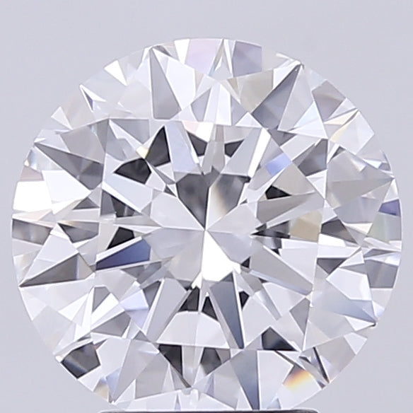 4.01 Carat Round Cut Lab Grown Diamond VVS2E Color