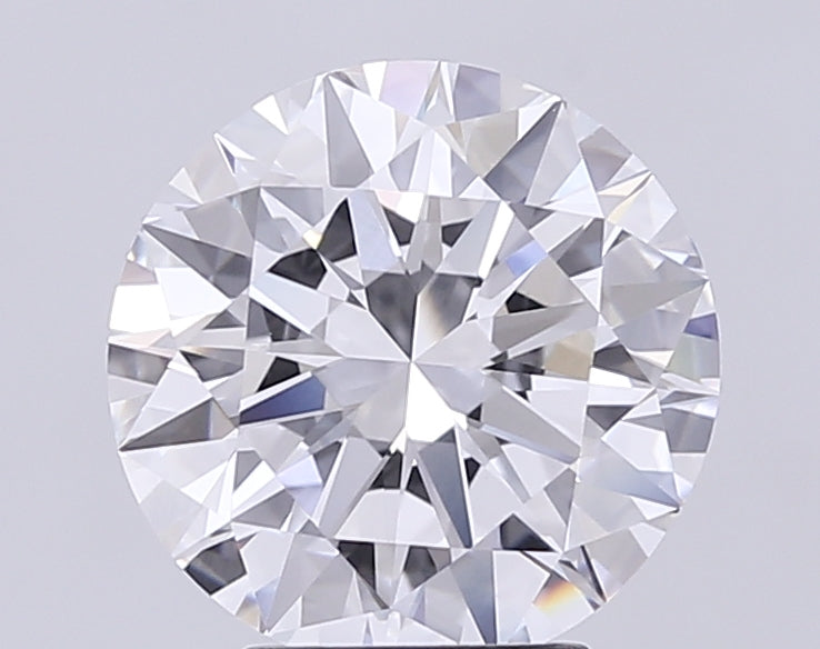 4.01 Carat Round Cut Lab Grown Diamond VVS2E Color