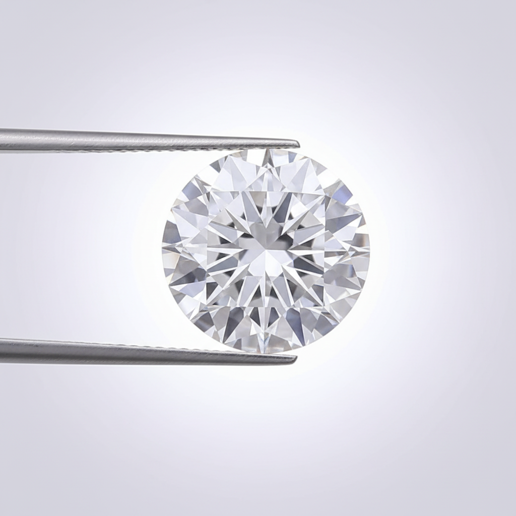 4.01 Ct E Color VVS2 Round Cut CVD Lab Grown Diamond IGI Certified