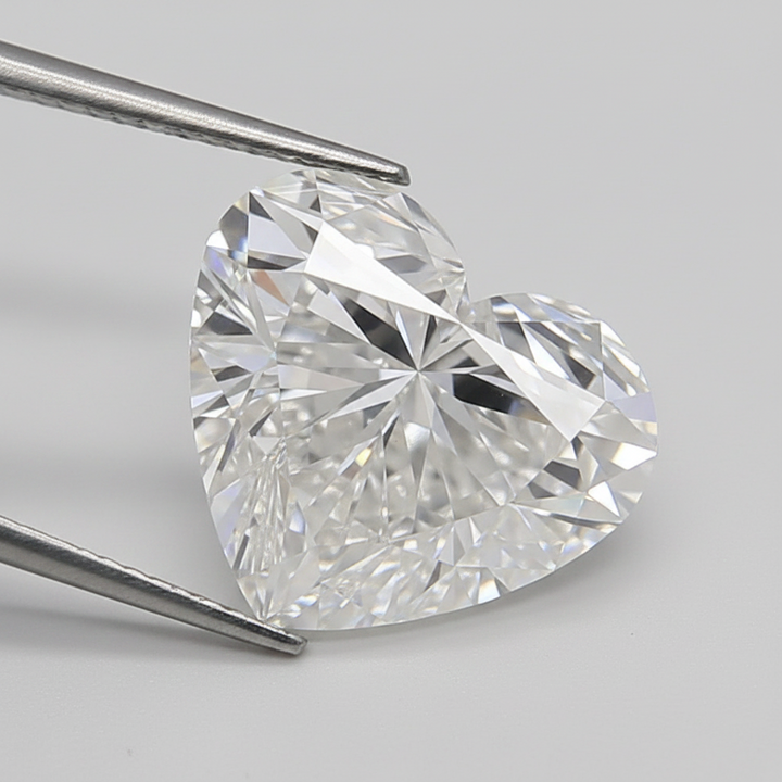 4.02 Carat E VVS2 Heart Shape CVD Lab Grown Diamond IGI Certified
