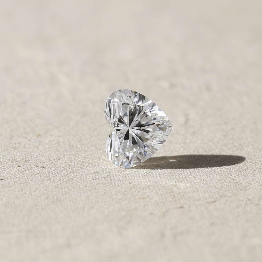 4.02 Carat Heart Cut Lab Grown Diamond VVS2 D Color IGI Certified
