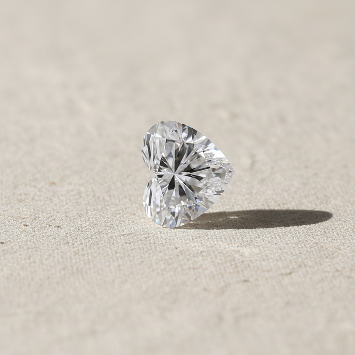 4.02 Carat Heart Cut Lab Grown Diamond VVS2 D Color IGI Certified

