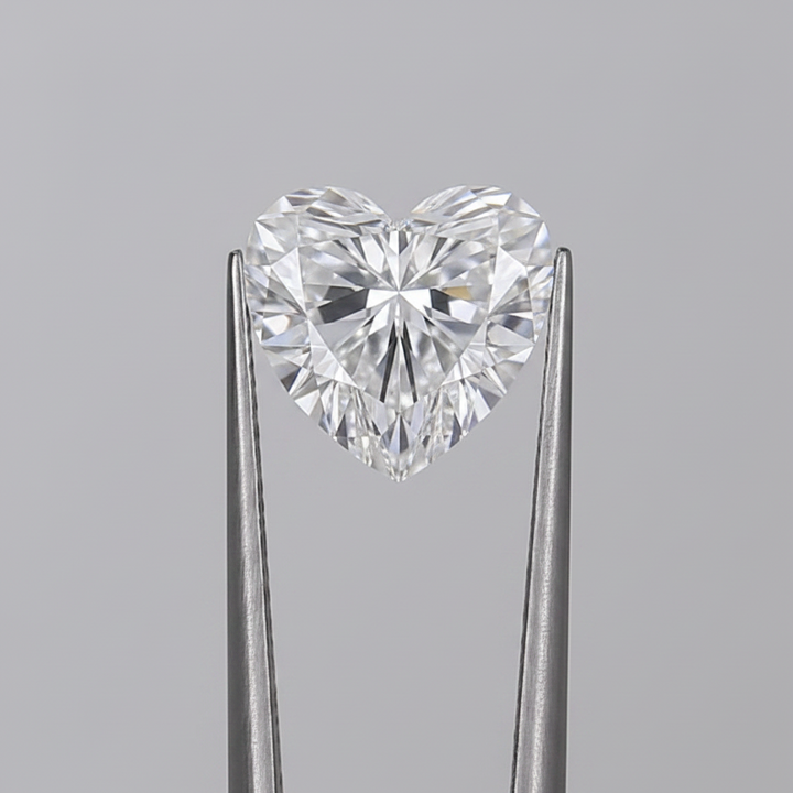 4.02 Carat D VVS2 Heart Shape CVD Lab Grown Diamond IGI Certified
