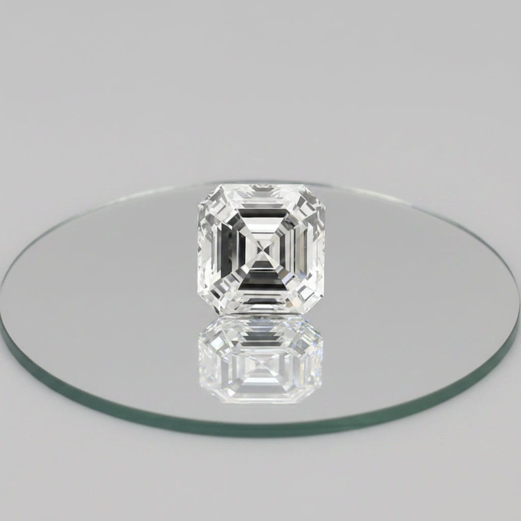 Diamant cultivé en laboratoire Asscher de 4,02 carats, VS1/D