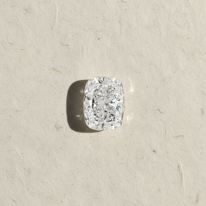 4,02 karaat kussengeslepen laboratorium-gegroeide diamant, VVS1/F