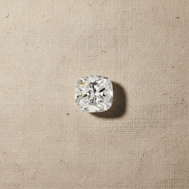 4,02 karaat kussengeslepen laboratorium-gegroeide diamant, VVS1/F