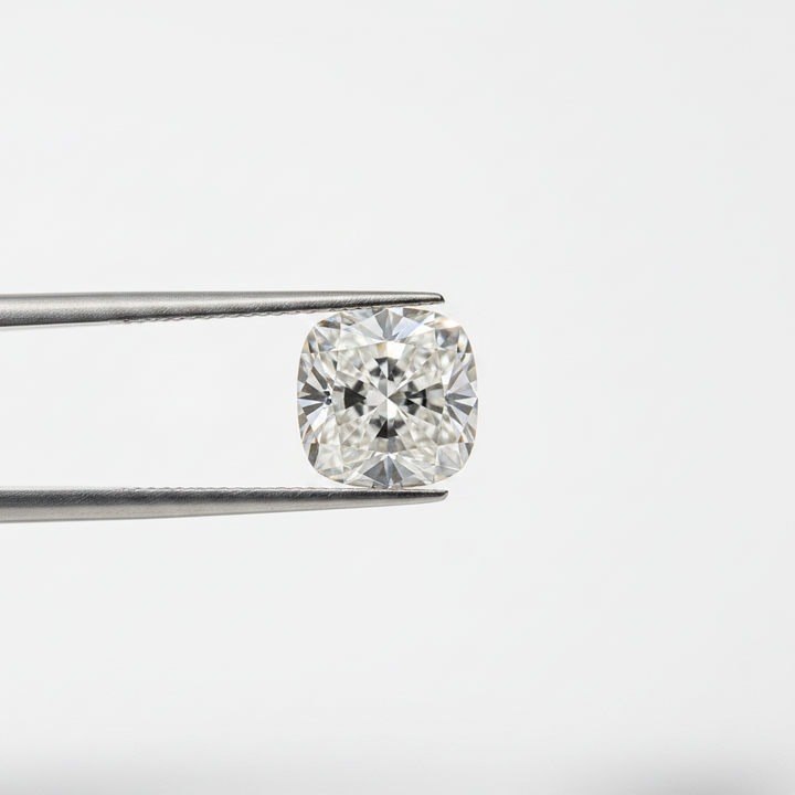 4,02 karaat kussengeslepen laboratorium-gegroeide diamant, VVS1/F